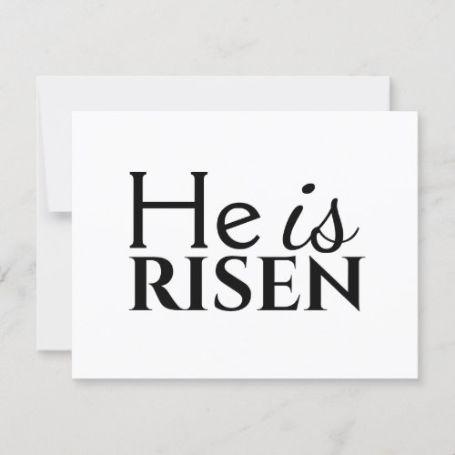 He Is Risen Christian Saying Black White Easter