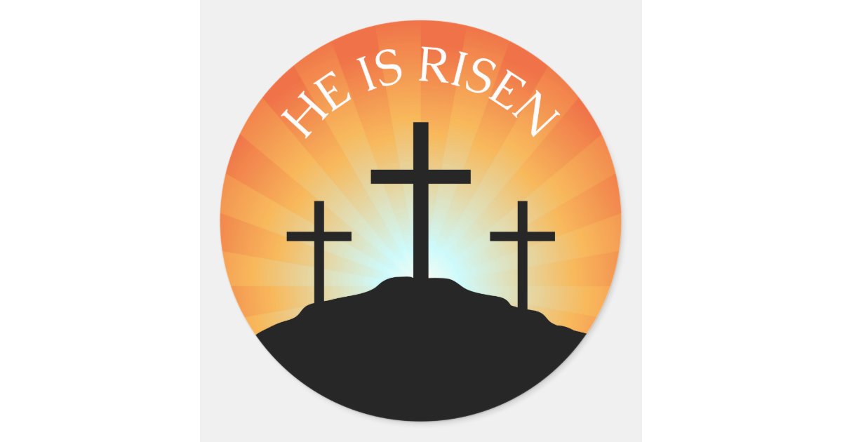he is risen cross clipart