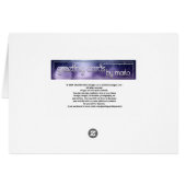 He is Risen Cross Happy Easter Greeting Card (Back Horizontal)