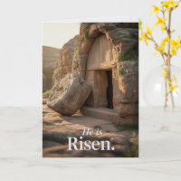 He Is Risen Easter Bulk Church Greeting Cards