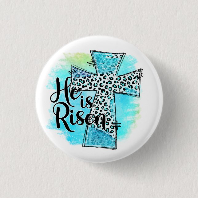He is Risen Easter Button (Front)