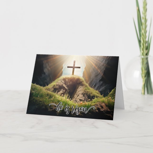He is risen, Easter, Card (Front)