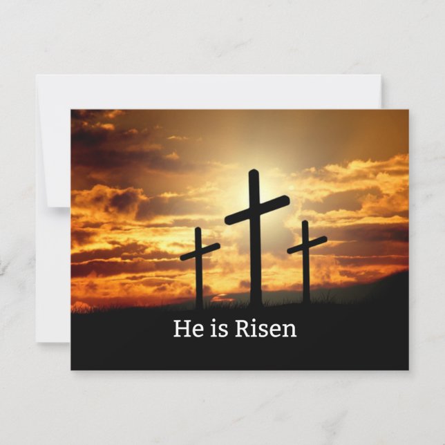 He is Risen, Easter celebration Card (Front)