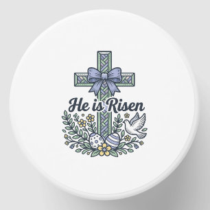 He Is Risen Easter Cross Vintage Vector Mini Candle Favors