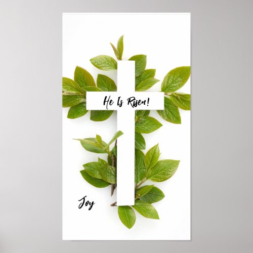 He Is RisenEaster _ editable text Poster