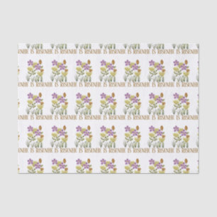 He Is Risen Easter Floral  Tissue Paper