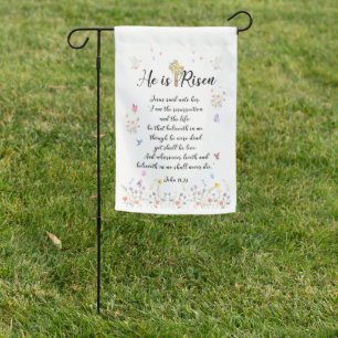 He is Risen-Easter Garden Spring Flag