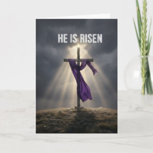 He is Risen! Easter greeting card