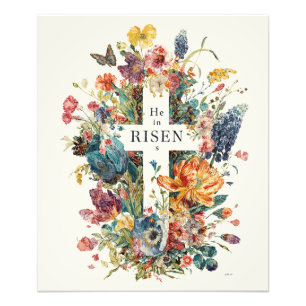 He is Risen, Easter Holiday, Photo Print