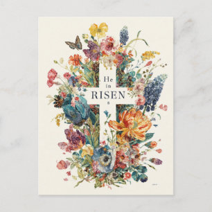 He is Risen, Easter Holiday, Postcard