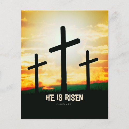 HE IS RISEN _ EASTER ILLUSTRATION  FLYER