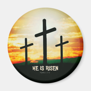 HE IS RISEN - EASTER ILLUSTRATION MAGNET