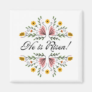 He is Risen Easter  Magnet