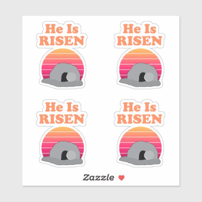 He Is Risen Easter Message Sticker (Sheet)