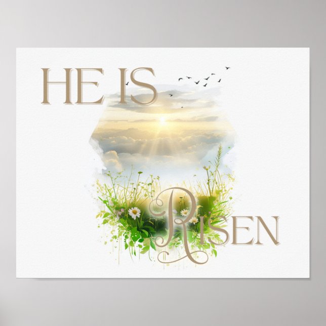 "He is Risen" Easter Poster (Front)