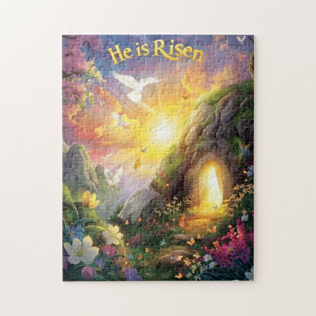 He Is Risen - Easter Resurrection - Luke 24:6 - Jigsaw Puzzle (Vertical)