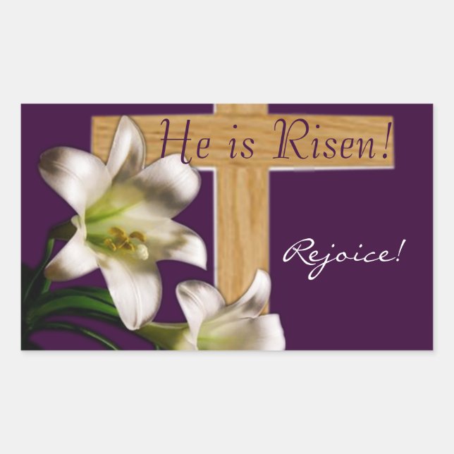 He Is Risen!  Easter Stickers (Front)