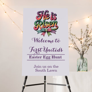 He Is Risen! Easter Sunday Foam Board