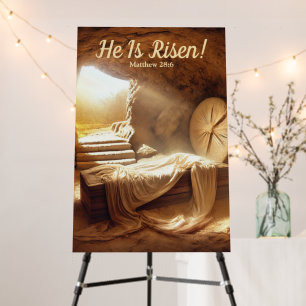 He Is Risen! Easter Sunday Foam Board