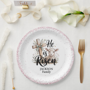 He is Risen! Easter Sunday Paper Plate