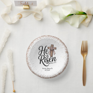 He is Risen! Easter Sunday Paper Plate Bowls