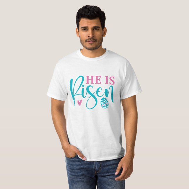 He Is Risen - Easter T-Shirt (Front Full)