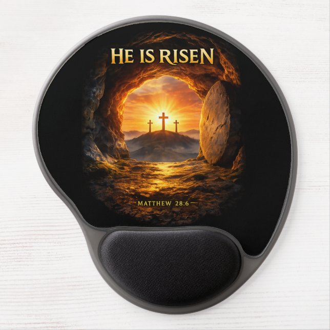 He is Risen Gel Mouse Pad (Front)