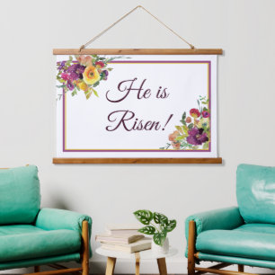 He is risen hanging tapestry