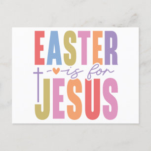 He is risen happy Christian easter Jesus God love Holiday Postcard