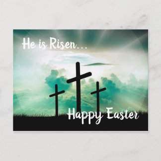 He is Risen Happy Easter Holiday Postcard