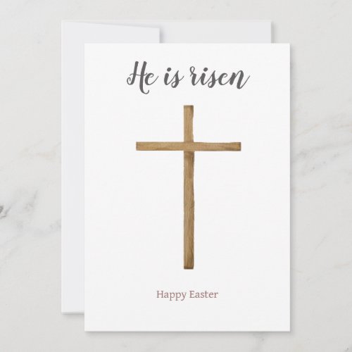 He is risen Happy Easter to friends Religious Holiday Card