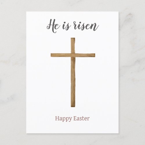 He is risen Happy Easter to friends Religious Holiday Postcard