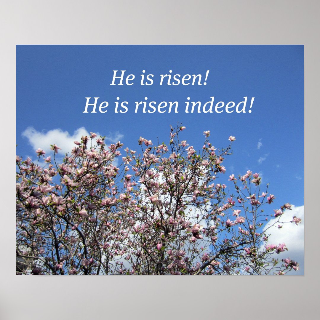 He is risen! He is risen indeed! Poster Zazzle
