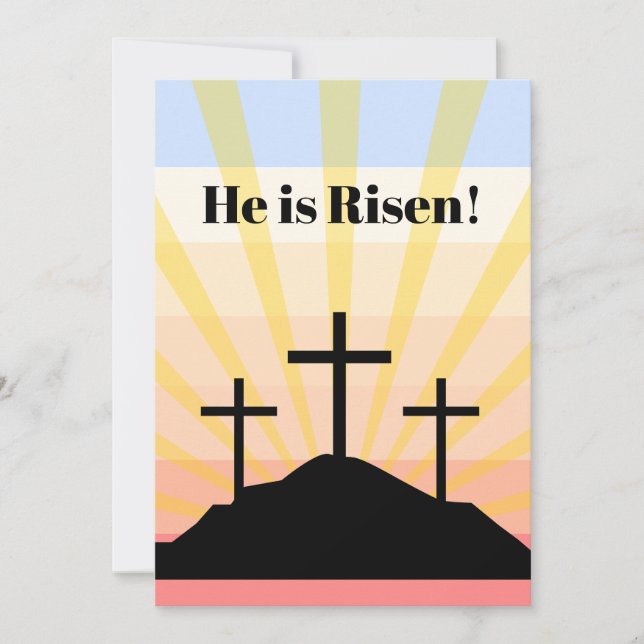 He is Risen  Holiday Card (Front)