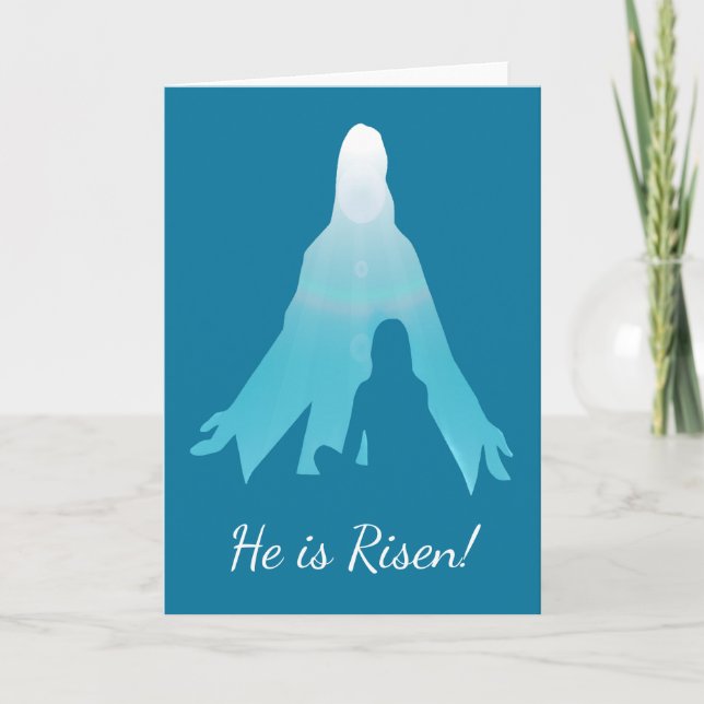 He is Risen Jesus Christ Easter Holiday Card (Front)
