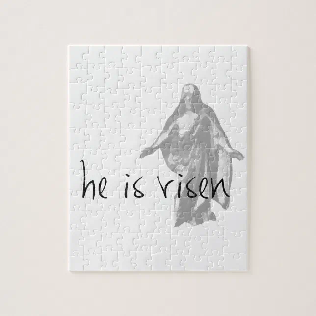 he is risen jesus christ easter lds mormon jigsaw puzzle Zazzle