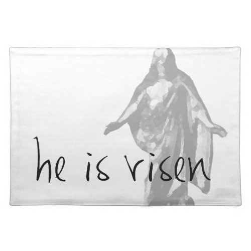 he is risen jesus christ easter lds mormon placemat