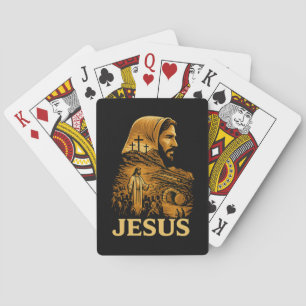 He is Risen Jesus Christian Happy Easter Poker Cards