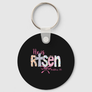 He Is Risen Jesus Christian Happy Easter Resurrect Keychain