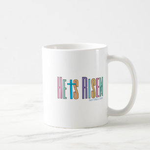 He Is Risen Jesus Christian Happy Easter Women Kid Coffee Mug