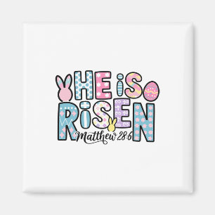 He Is Risen Jesus Christian Happy Easter Women Kid Magnet