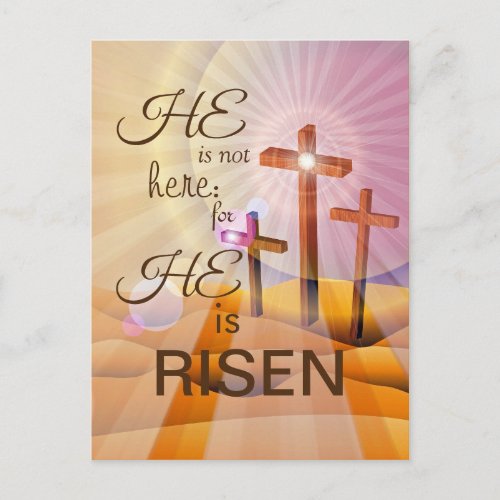 He is Risen Jesus Easter Postcard