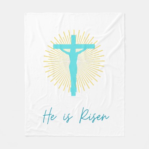He is Risen Jesus  Fleece Blanket