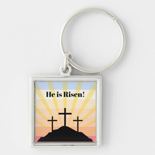 He is Risen Keychain (Front)