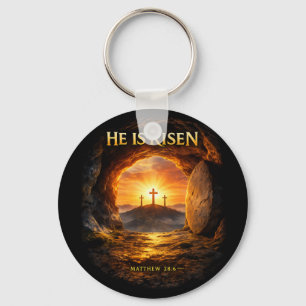 He is Risen Keychain