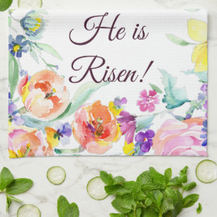 He is risen! kitchen towel