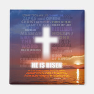 He is Risen Magnetic Card Magnet