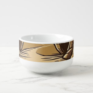 He Is Risen Matthew 28 6 Vintage Christian Design_ Soup Mug