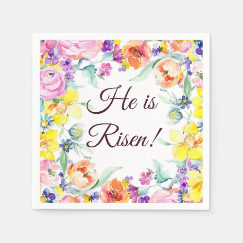 He is risen napkins