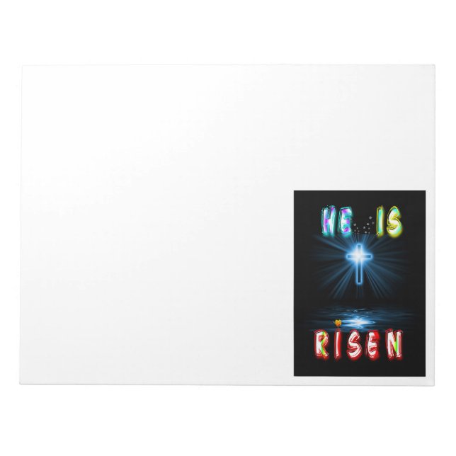 He Is Risen Notepad (Front)